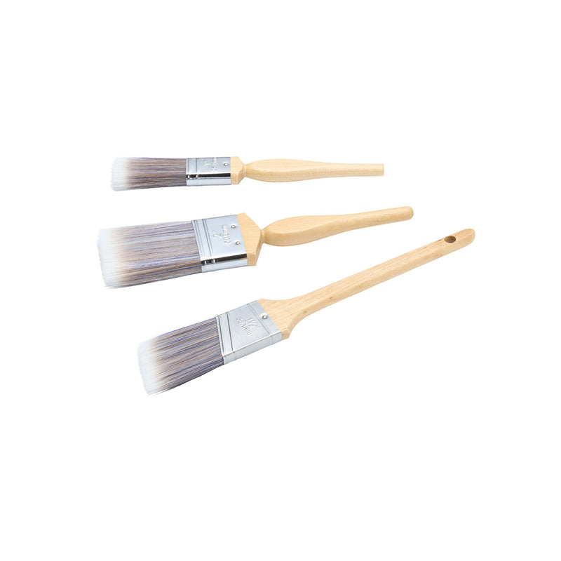 Fit For The Job 3pc Diamond Paint Brush Set inc Cutting In Brush