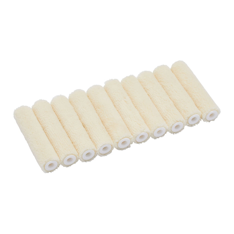 10pk 4" Velour Mini Roller 15mm core