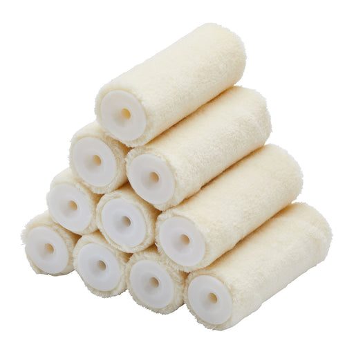 10pk 4" Velour Mini Roller 30mm core