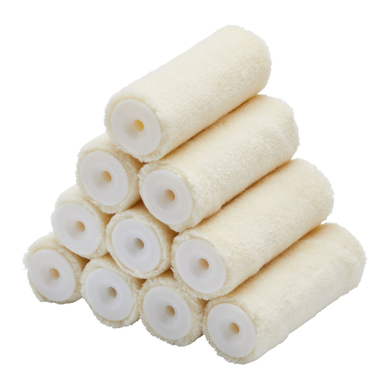 10pk 4" Velour Mini Roller 30mm core