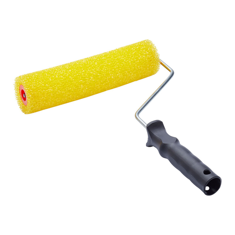 9" Yellow Textured Foam Roller & Frame