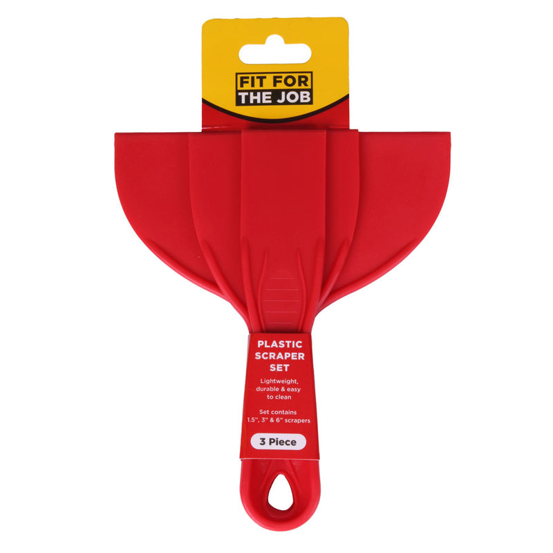 Fit For The Job 3pc Plastic Scraper Set