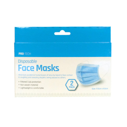 3ply Disposable Face Mask CE - Pack of 2