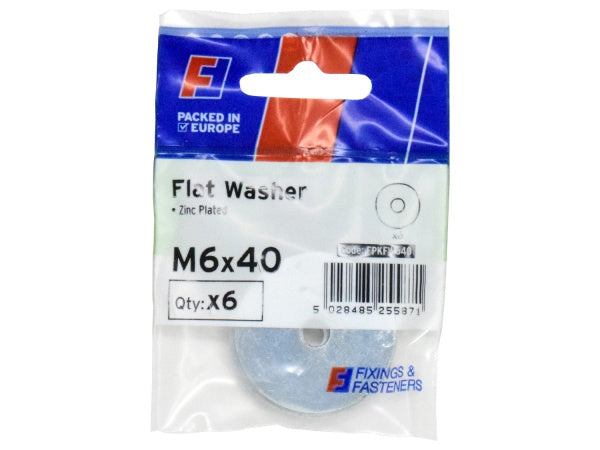 ForgePack Flat Washer 6 per pack M12x40mm