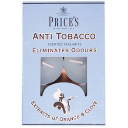 Price's Candles Tealights Pack 6 Anti Tobacco