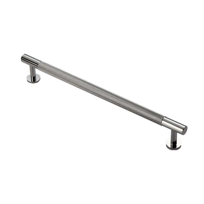 Knurled Cabinet Pull Handle 224Mm C/C - Polished Chrome