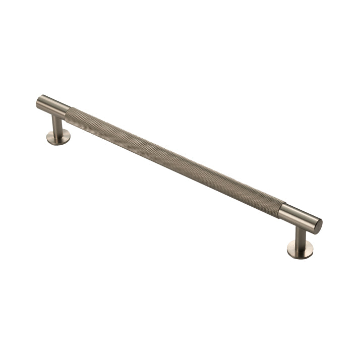 Knurled Cabinet Pull Handle 224Mm C/C - Satin Nickel