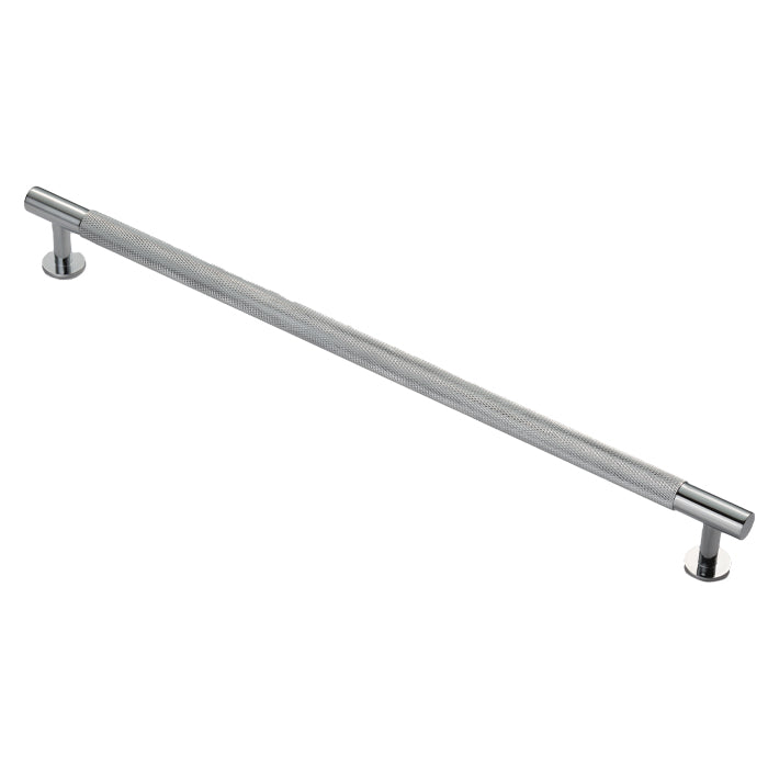 Knurled Cabinet Pull Handle 320Mm C/C - Polished Chrome