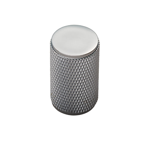 Knurled Cabinet Knob - Polished Chrome