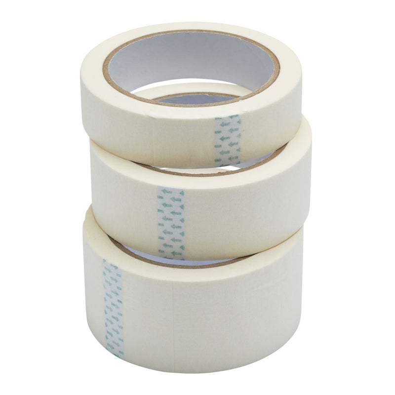 Fit For The Job Triple Pack 25m General Purpose Masking Tape - 1", 1.5", 2"