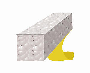 Exitex Extra Wide Self Adhesive Foam Draught Strip 15m White