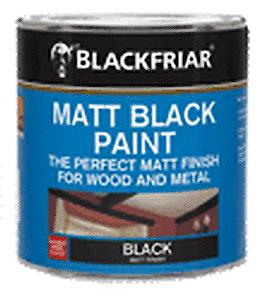 Blackfriars Matt Black Paint 1 Litre