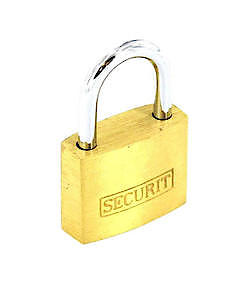 Securit Brass Padlock 45mm