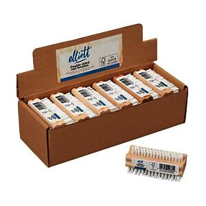Elliotts Double Sided Wooden Nail Brush