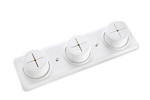 Croydex Triple Cloth Holder Cream