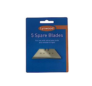 Lynwood Heavy Duty Retractable Knife Blades (5 Pack)