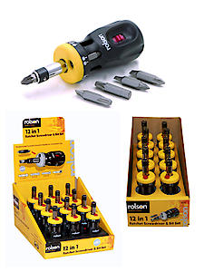 Rolson 12 in 1 Stubby Screwdriver