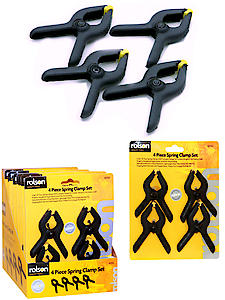 Rolson 4 Piece 90mm Spring Clamp Set