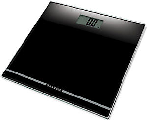 Salter 9205 Large Display Glass Electronic Bathroom Scale Black