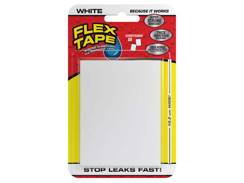 Flex Tape Mini White 7.62 x 10.16cm (2 Pack)