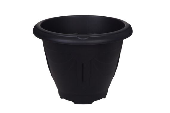 Whitefurze 58cm Round Planter Black