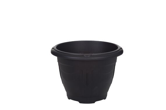 33cm Round Venetian Planter Black