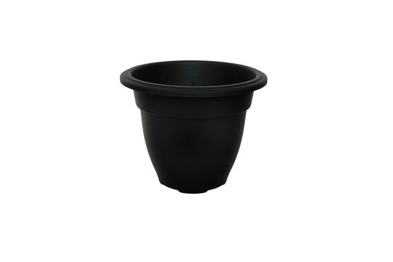 WhiteFurze 20cm Bell Planter Black