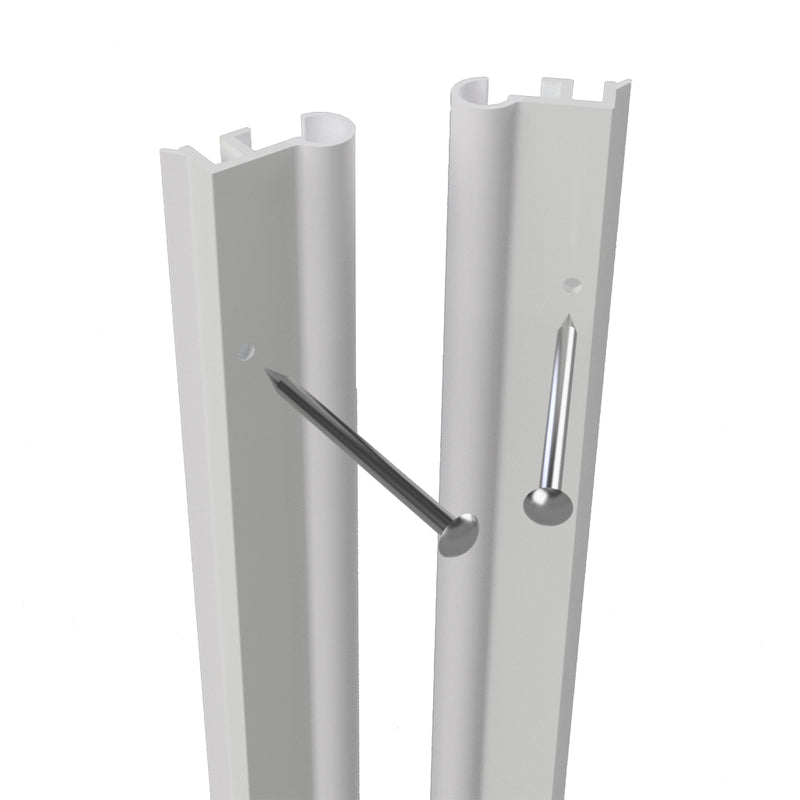 Door Brush Seal Draught Excluder-White 5pc 914mm