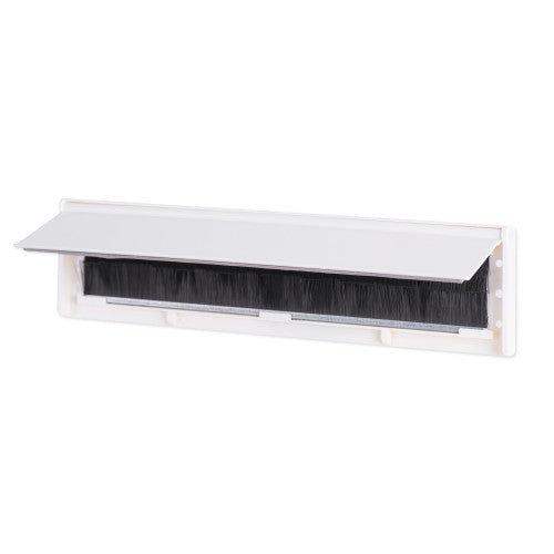 Warmseal Draught Excluder Letterplate Tidy, White, 76mm x 292mm