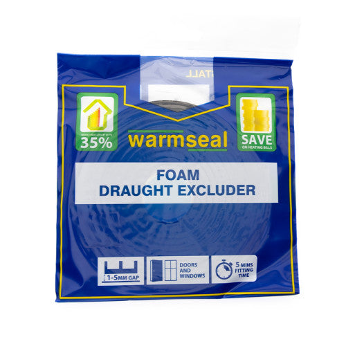 Extra Value Foam Draught Excluder G80101, 1-5 - 3.5mm