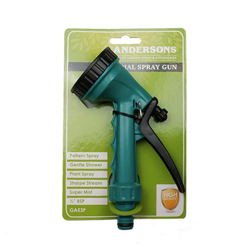 5 Dial Plastic Spray Gun, 1/2" BSP
