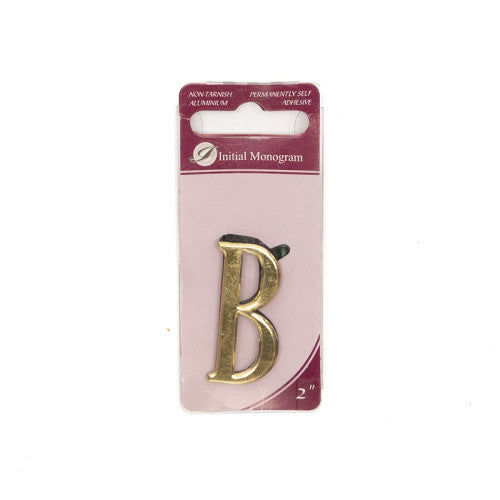1 1/2" Gold Effect Letter B