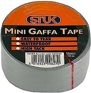 Stuk Mini Gaffa Tape Silver 50mm x 10m