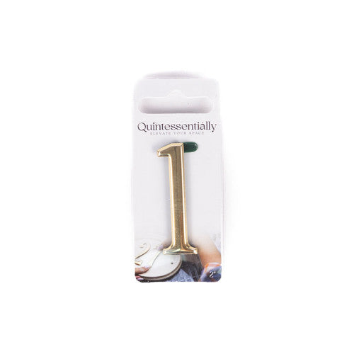 2" Gold Effect Numeral 1