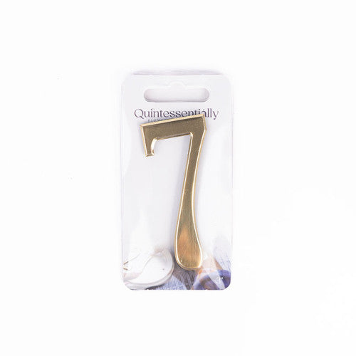 3" Gold Effect Numeral 7