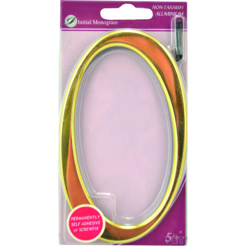 5 1/2" Gold Effect Numeral 0