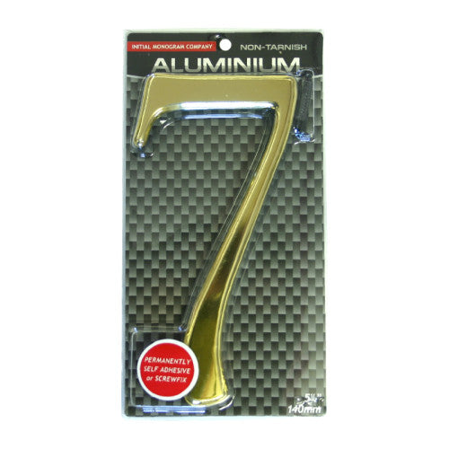 5 1/2" Gold Effect Numeral 7