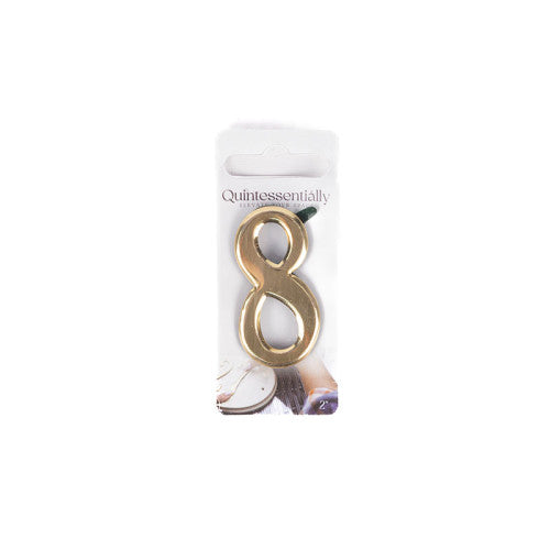 2" Gold Effect Numeral 8