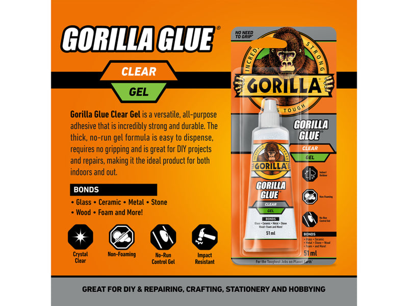 Gorilla® Glue Clear Gel Tube 51ml