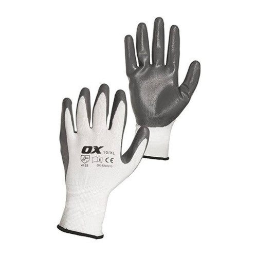 OX NITRILE FLEX GLOVE- SIZE 9 - 1 PAIR