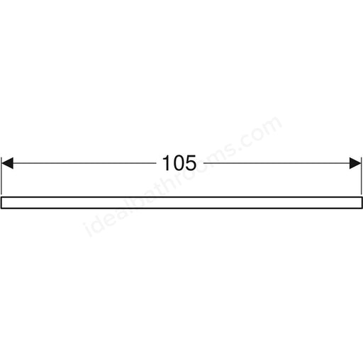 Geberit One Right Cut-out 1050mm Washtop - Matt Lava - Image 2