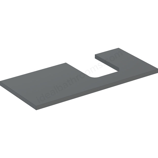 Geberit One Right Cut-out 1050mm Washtop - Matt Lava - Dimensions