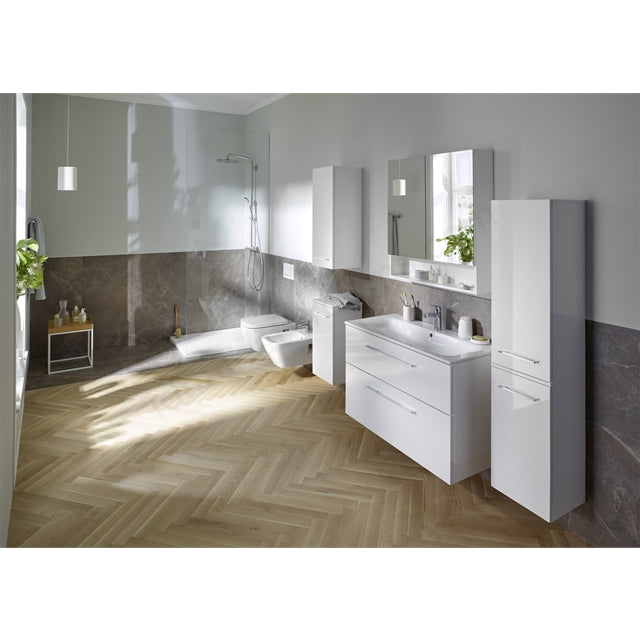 Geberit Selnova Square S 330mm Side Cabinet With One Door,White - Image 2