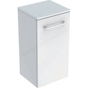 Geberit Selnova Square S 330mm Side Cabinet With One Door,White - Dimensions