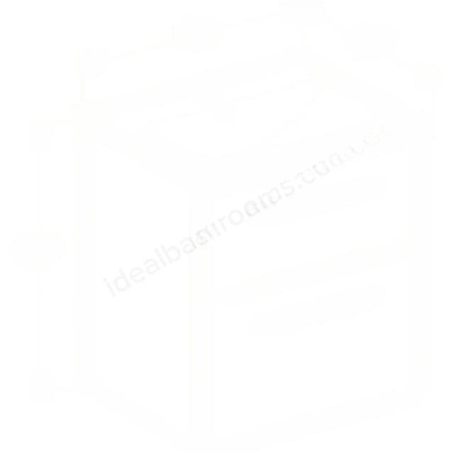 Geberit Selnova Square S 600mm Slim Basin  Two Drawer Vanity Unit -Dark Hickory - Main Image