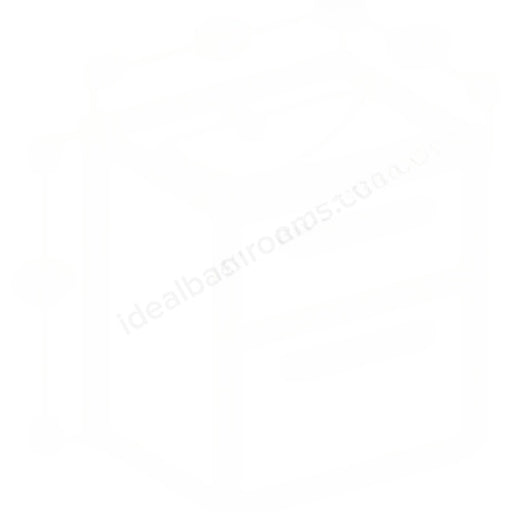 Geberit Selnova Square S 600mm Slim Basin  Two Drawer Vanity Unit -Dark Hickory - Main Image