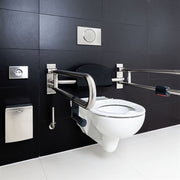 Geberit Sigma10 Mains Powered Single Flush Plate for Pull-Down Rail - Stainless Steel - Image 2
