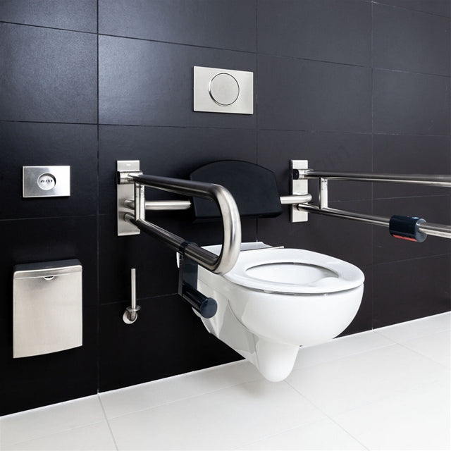 Geberit Sigma10 Mains Powered Single Flush Plate for Pull-Down Rail - Stainless Steel - Image 2