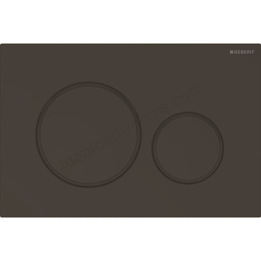 Geberit Sigma20 Dual Flush Plate - Matt Black & Black - Dimensions