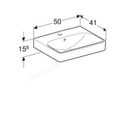 Geberit Smyle SquareWashbasin 1 Tap Hole - Main Image